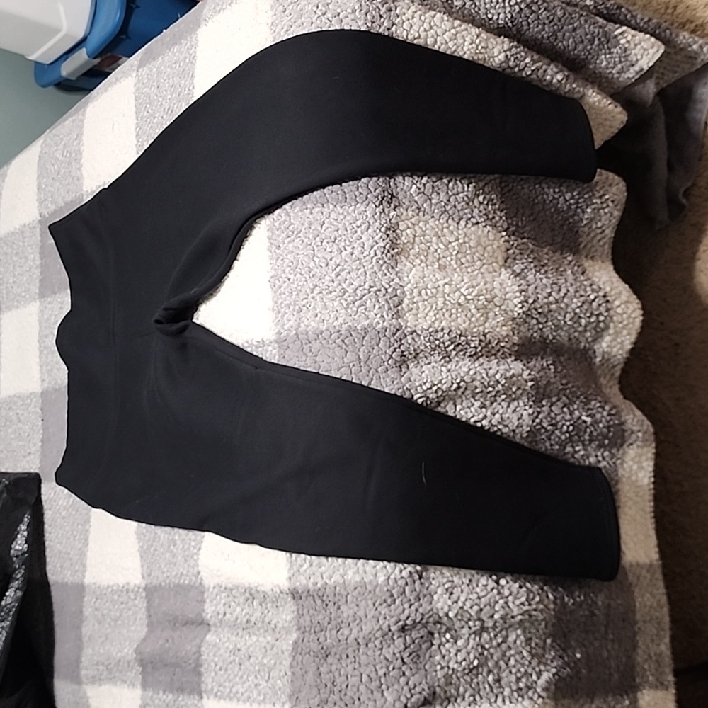 Thick Fleece lined leggings in black